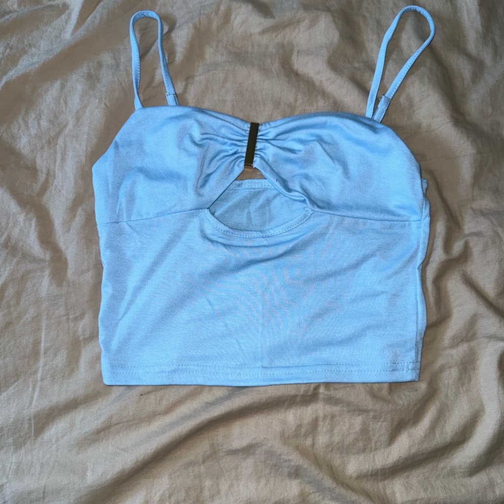 SHEIN Light Blue Tank Top